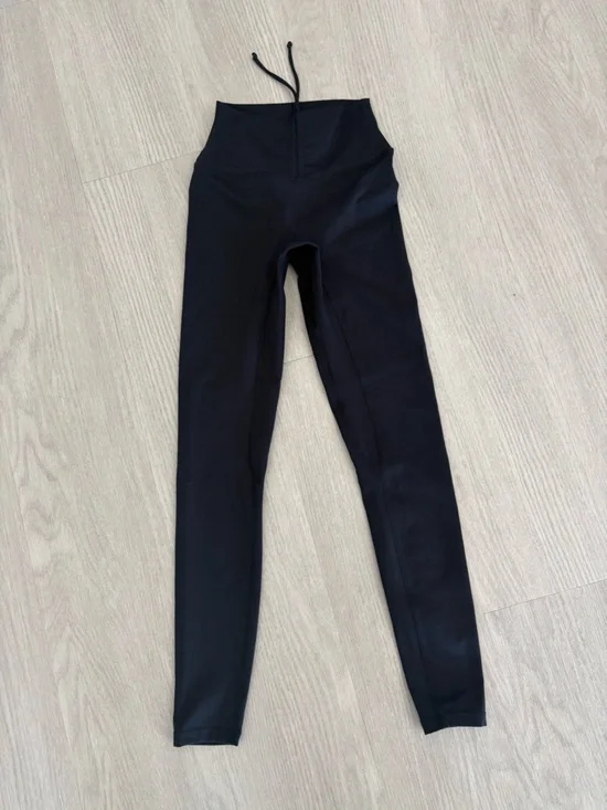 CSB Black Leggings with high waist drawstring - Picture 6 of 8